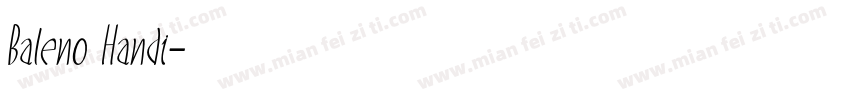 Baleno Handi字体转换